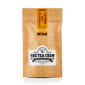 Deliciosa mezcla de té negro de hojas sueltas con sabor a galleta de jengibre especiada.