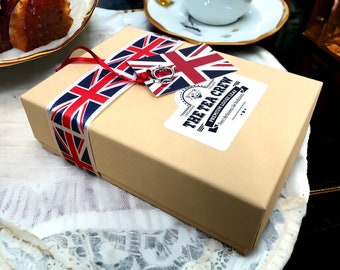 Grande boîte-cadeau de thé britannique Sirotez l'expérience britannique avec cette boîte-cadeau de thé en vrac de qualité supérieure Culture britannique du thé La boîte d'échantillons de thé en vrac parfaite