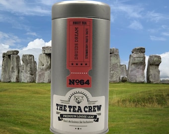 Té de frutas Druids Dream: Fresa y frutas de verano, sin cafeína.