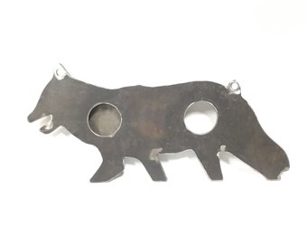 3/8" AR500 24"X 10" Reactive Coyote Silhouette Steel Target Gong