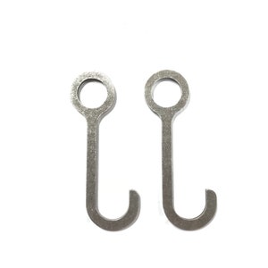 AR500 6&quot; Target Hanger Hook 3/4&quot; SCH40 Pipe 1&quot; Tube Round Bar Set of 2