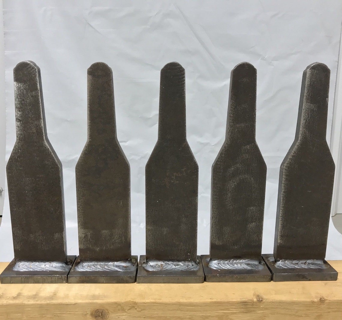 AR500 3/8 Steel Beer Bottle Knockover Shooting Target Etsy
