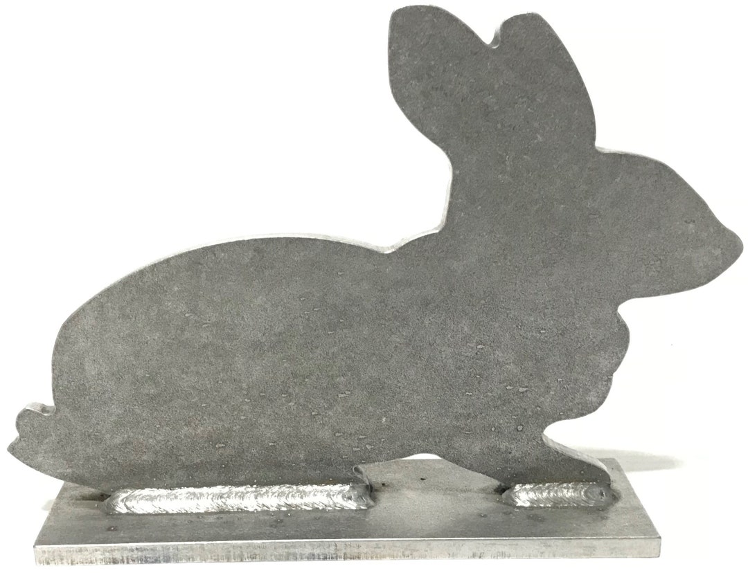 Steel Target Rabbit AR500 Rabbit Silhouette Animal Steel Knock-over Target 12