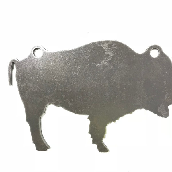 AR500 Bison Buffalo Silhouette Animal Steel Target Gong 12" X 8"