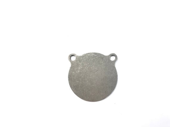 thumbnail interactive-video image 1 of HDSteelTargets 1/2″ AR500 Steel Shooting Target – 4″ Circle Gong – Made In USA 1 of 3