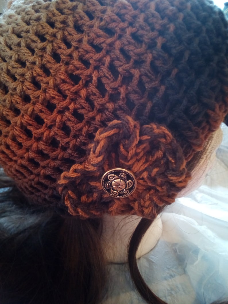 Messy Bun Winter Hat
