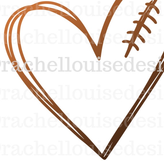 Download Football Heart Svg Football Heart Dxf Football Heart Png Etsy