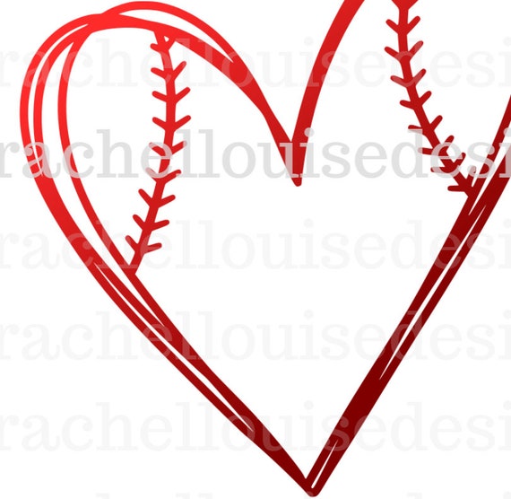 Download Baseball Heart Svg Baseball Heart Dxf Baseball Heart Png Etsy