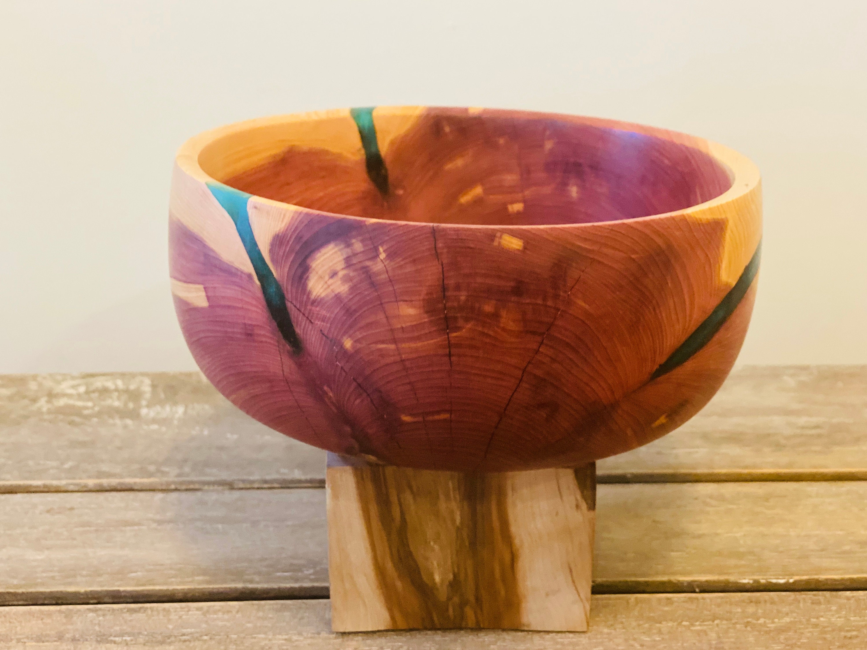 Cedar Bowl Etsy