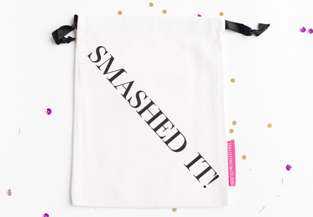 Smash Glass Pouch Breaking the Glass Bag Smash Pouch Etsy