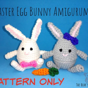 MUSTER häkeln Osterei Häschen Amigurumi