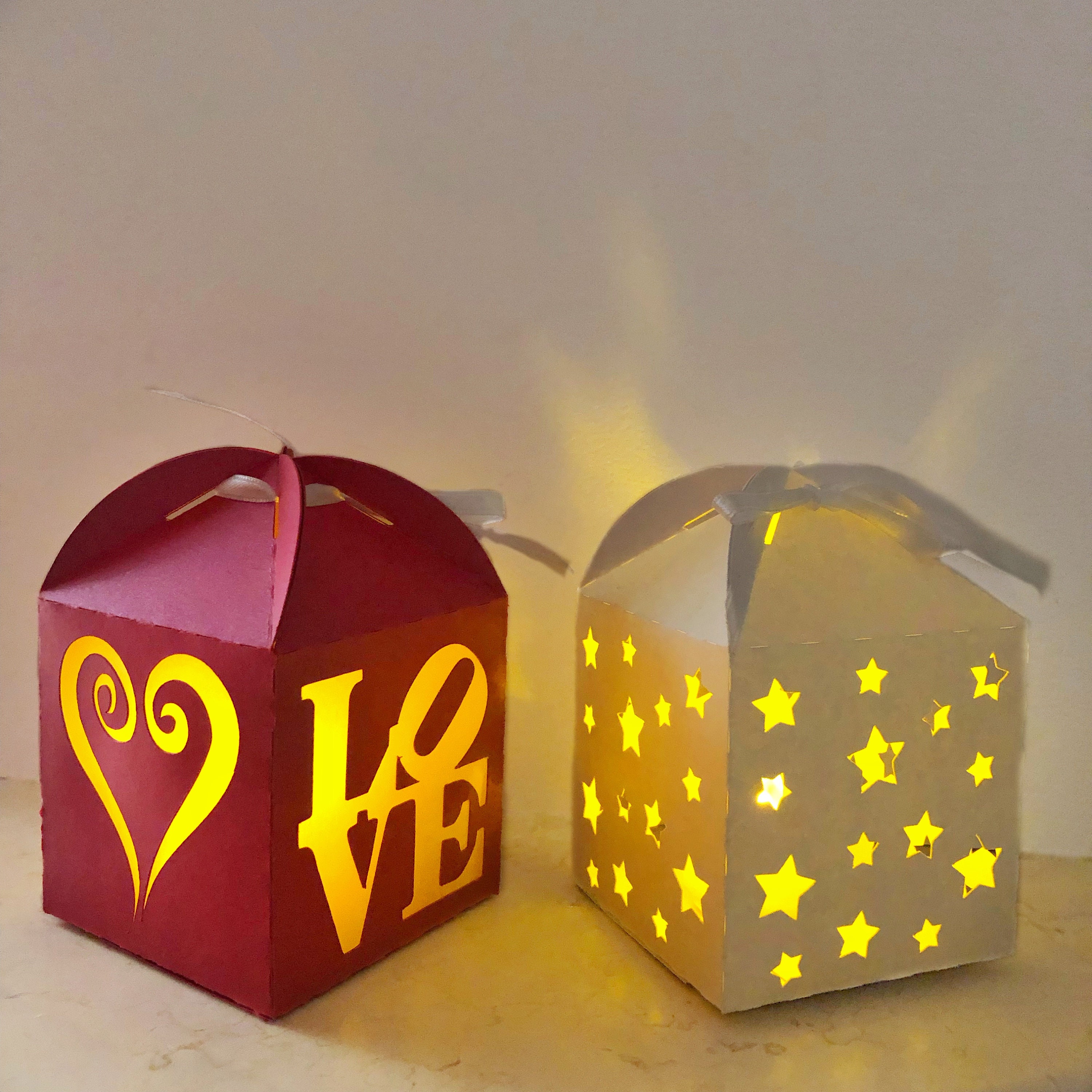 Template 3d Paper Lantern Luminaries SVG Cricut Silhouette - Etsy UK