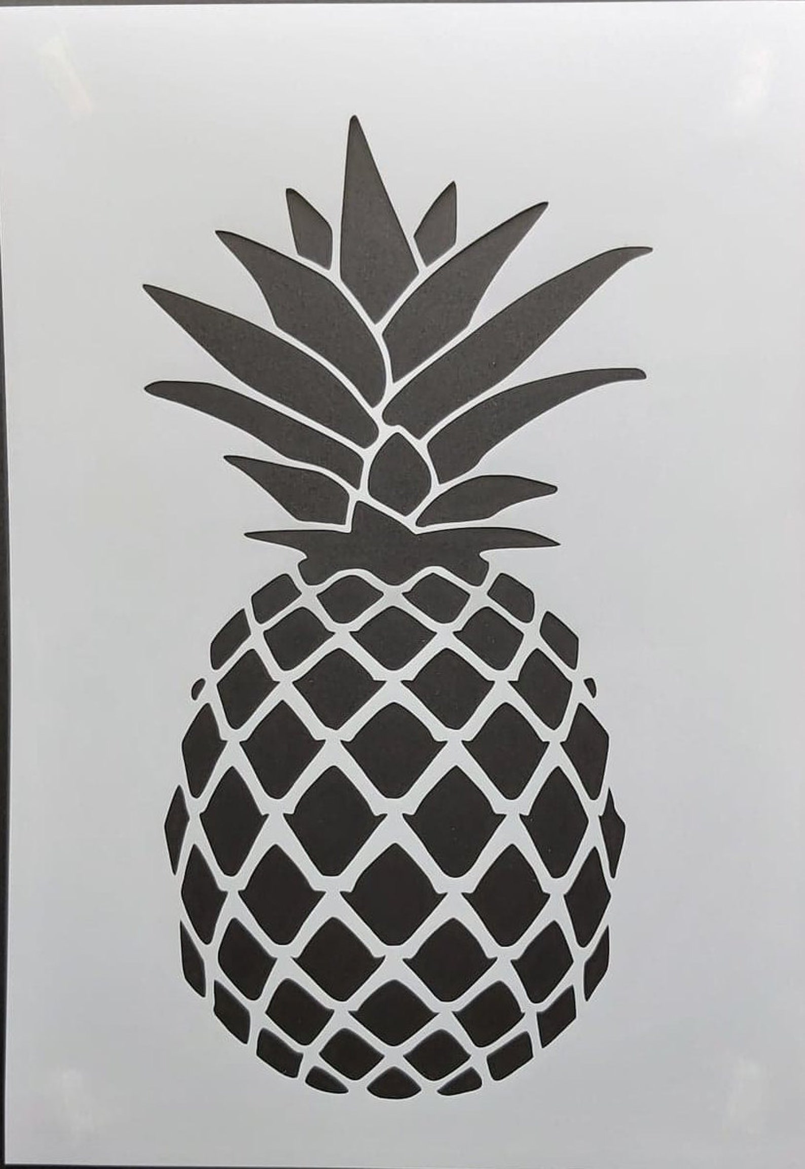 Pineapple Stencil A4 Reusable Etsy pineapple-stencil-a4-reusable-etsy