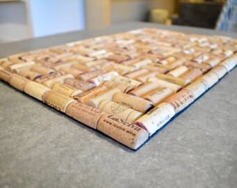 Wine Cork Mat Etsy