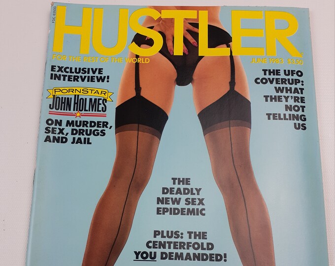 Mens Vintage Magazine Hustler June 1983 Etsy