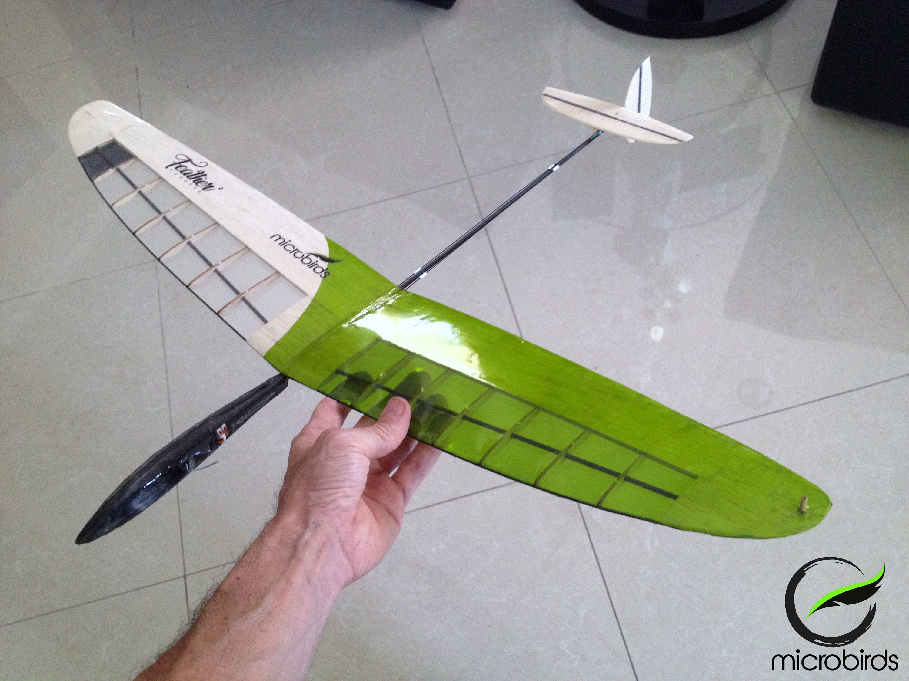RC Glider Kit Micro Radio Control Plane Feather Squared Etsy