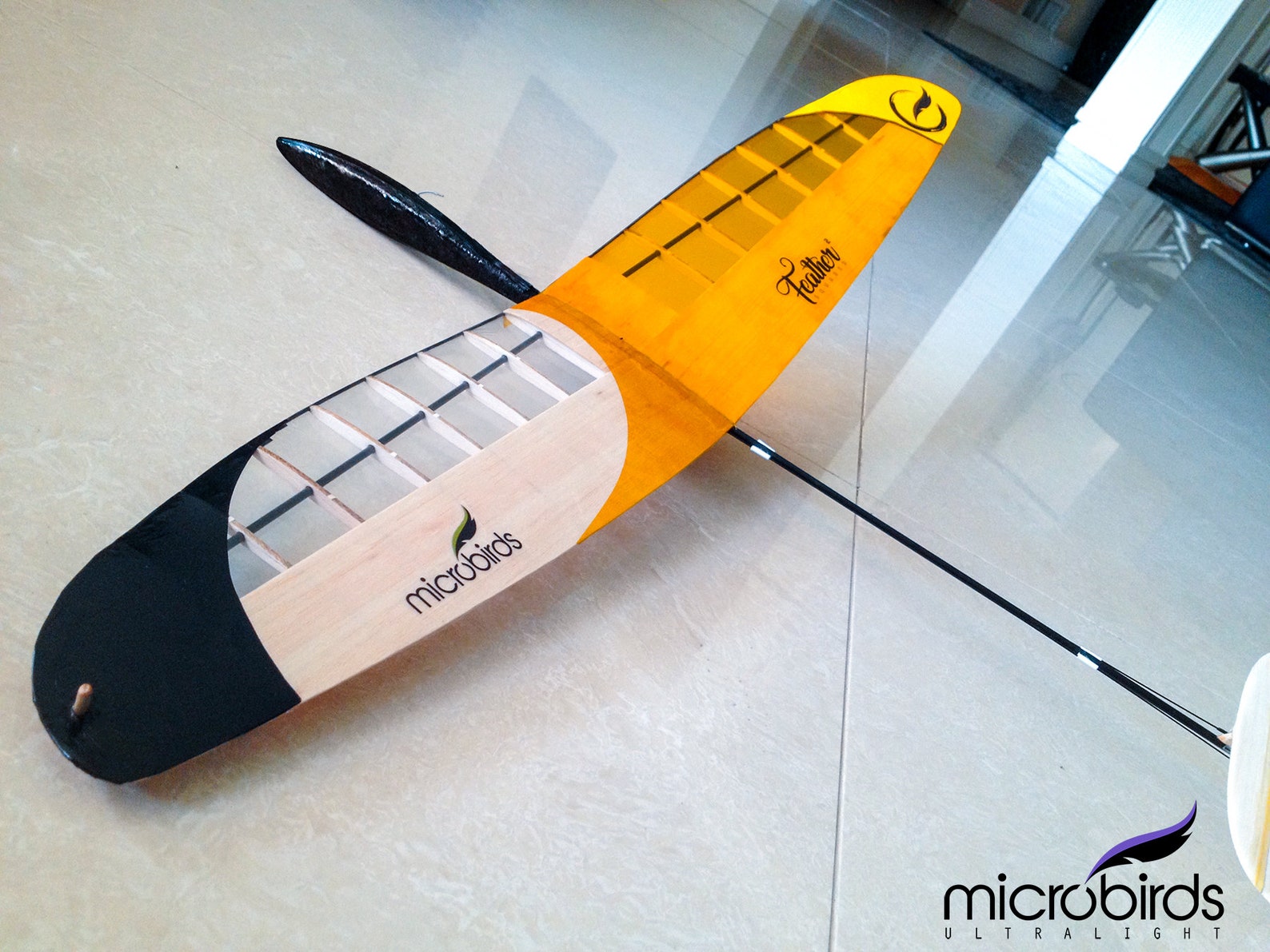 RC Glider Kit Micro Radio Control Plane Feather Squared Etsy