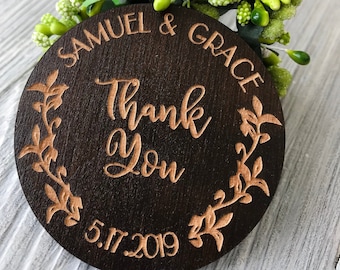 Etichette regalo di ringraziamento, bomboniere per etichette nuziali, bomboniere personalizzate per matrimoni, Etichette regalo personalizzate, Etichette regalo personalizzate, Etichette regalo in legno