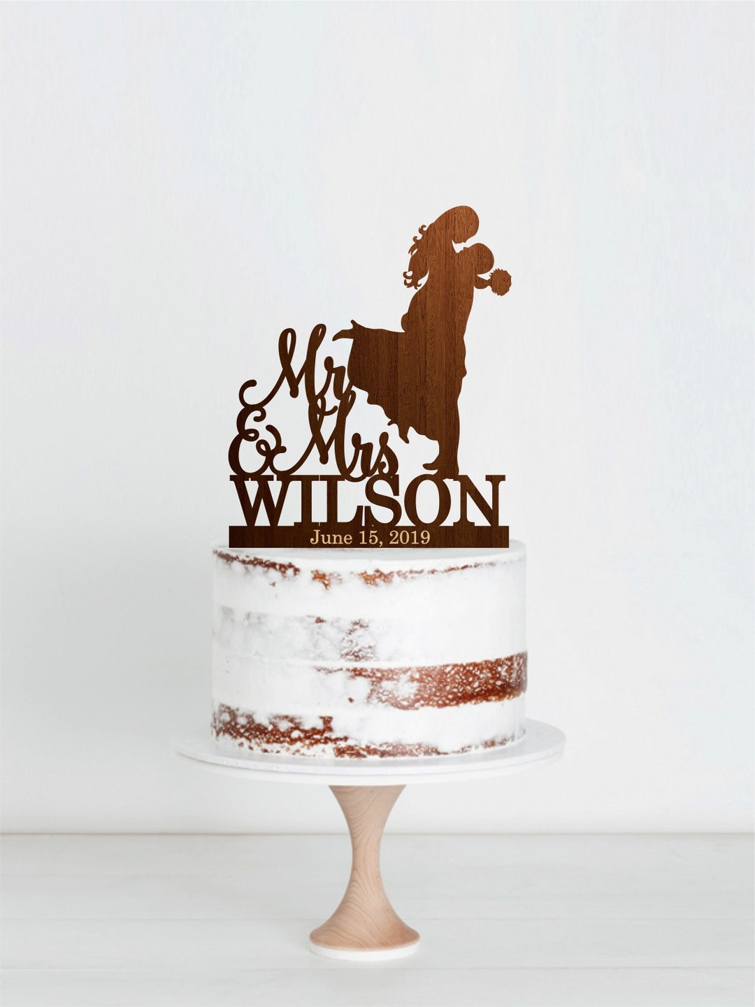 Personalized Couple Wedding Cake Topper Mr Mrs Wedding Cake - Etsy