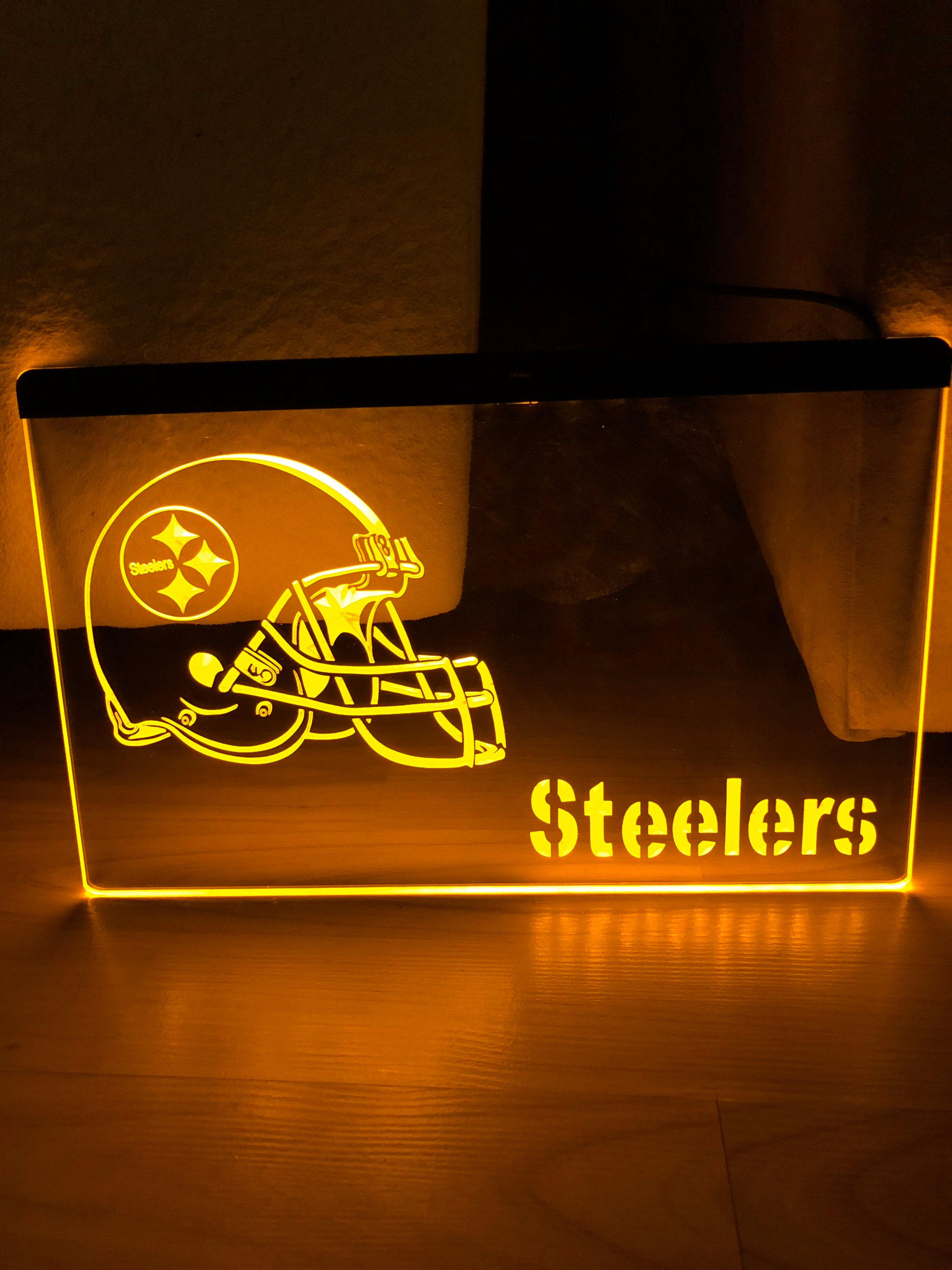 Pittsburgh Steelers LED Neon Light Sign 8x12 Etsy