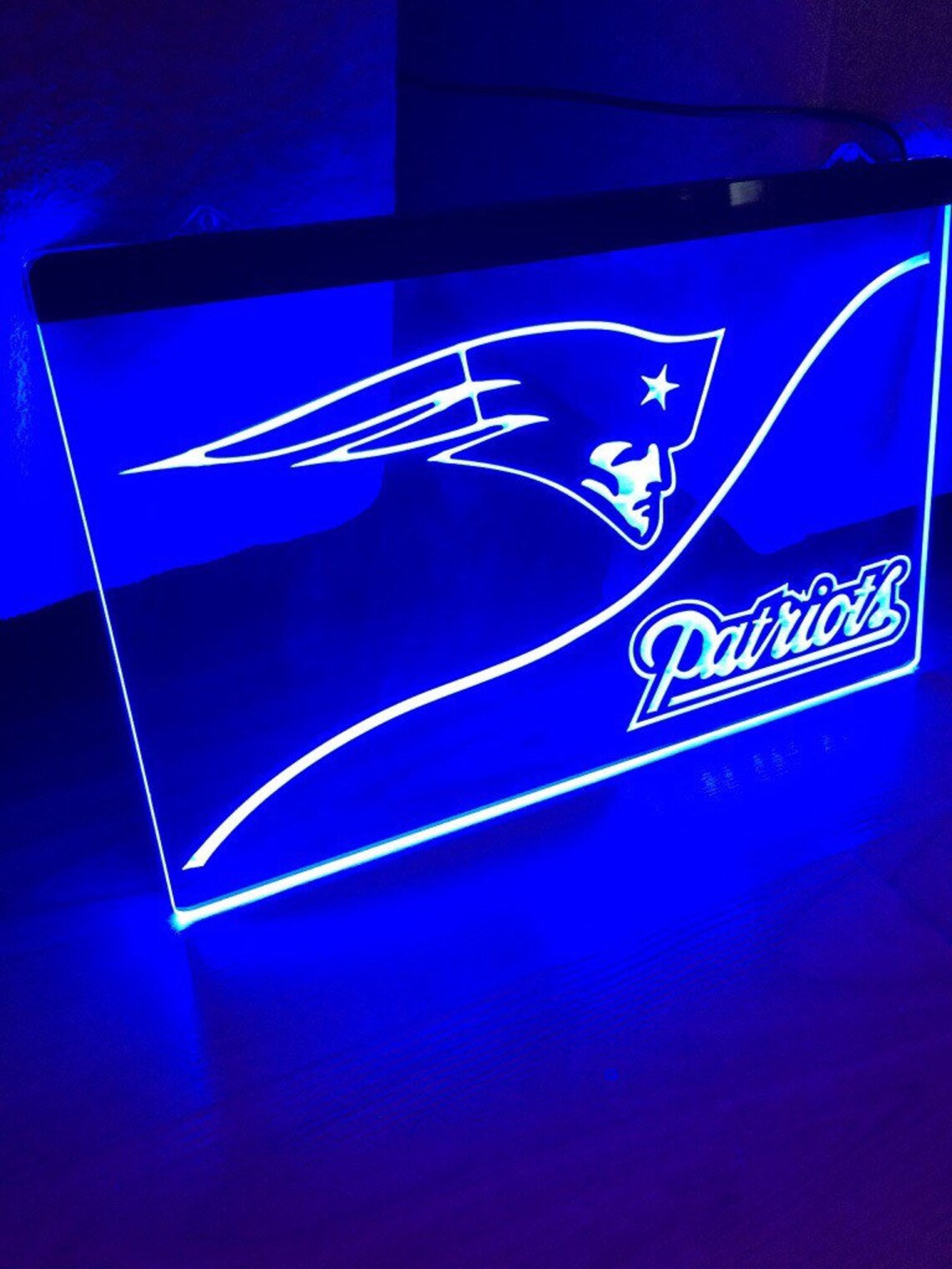 New England Patriots LED Neon Light 8x12 Etsy