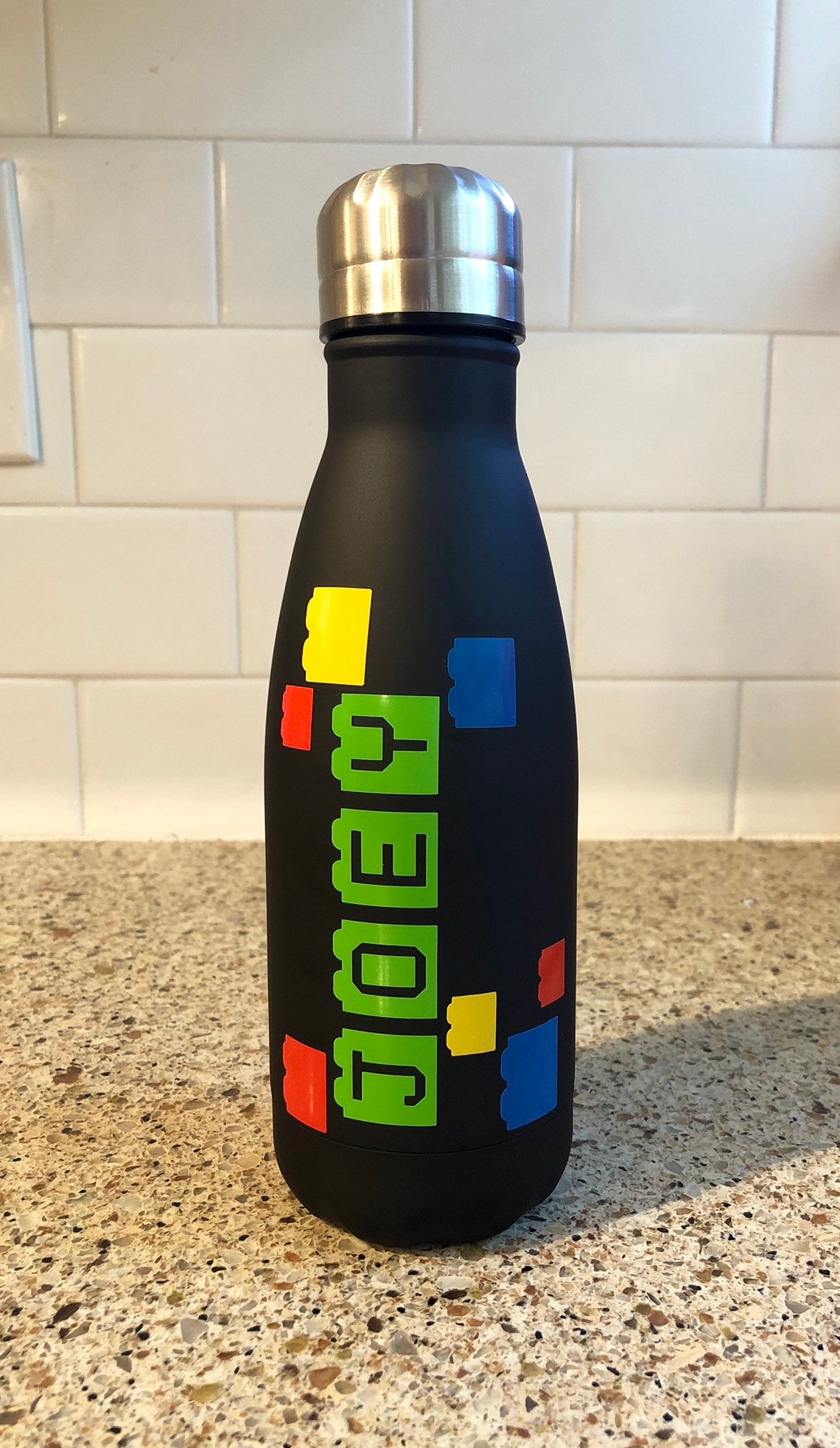 Kids Custom LEGO Water Bottle Etsy
