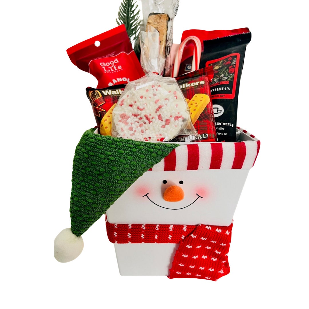 Snowman Gift Basket Etsy
