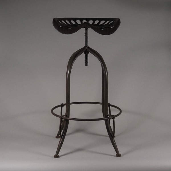 Bar stool iron chair rustic antique style tractor seat bar chair kitchen chair stool