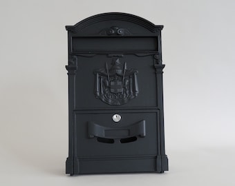 Antique style letterbox, mailbox, vintage letterbox, post box, pillar box and mailbox