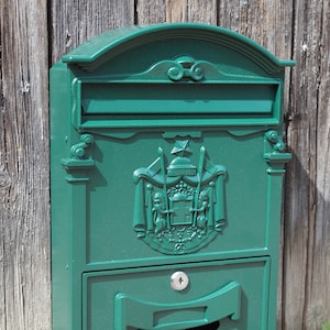 Antique style letterbox, mailbox, vintage letterbox, post box, pillar box and mailbox.