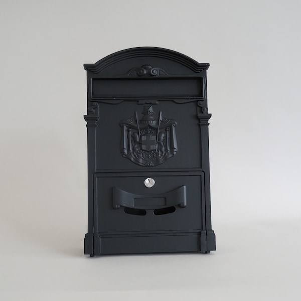 Antique style letterbox, mailbox, vintage letterbox, post box, pillar box and mailbox