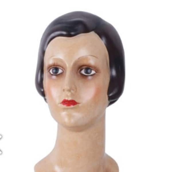 Art Deco Vintage Female Mannequin Bust Display
