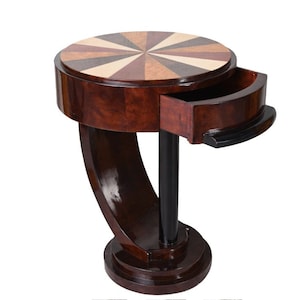 Art Deco bedside table "Wood Villa"