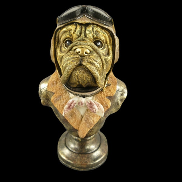 Charming Polystone Bulldog Figurine – Elevate Your Decor With Whimsical Elegance!