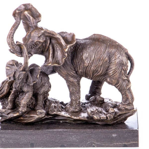 Majestic Motion: Barye-Inspired Bronze Elephant Sculpture