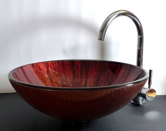 Glass washbasin Antique washbowl Round washbasin Glass washbasin