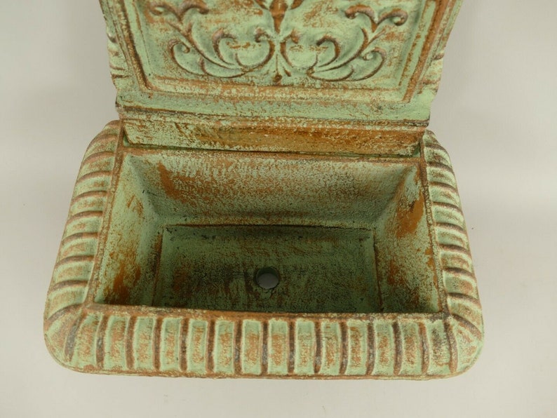 Antique Style Green Cast Iron WALL FOUNTAIN SINK With Brass Etsy