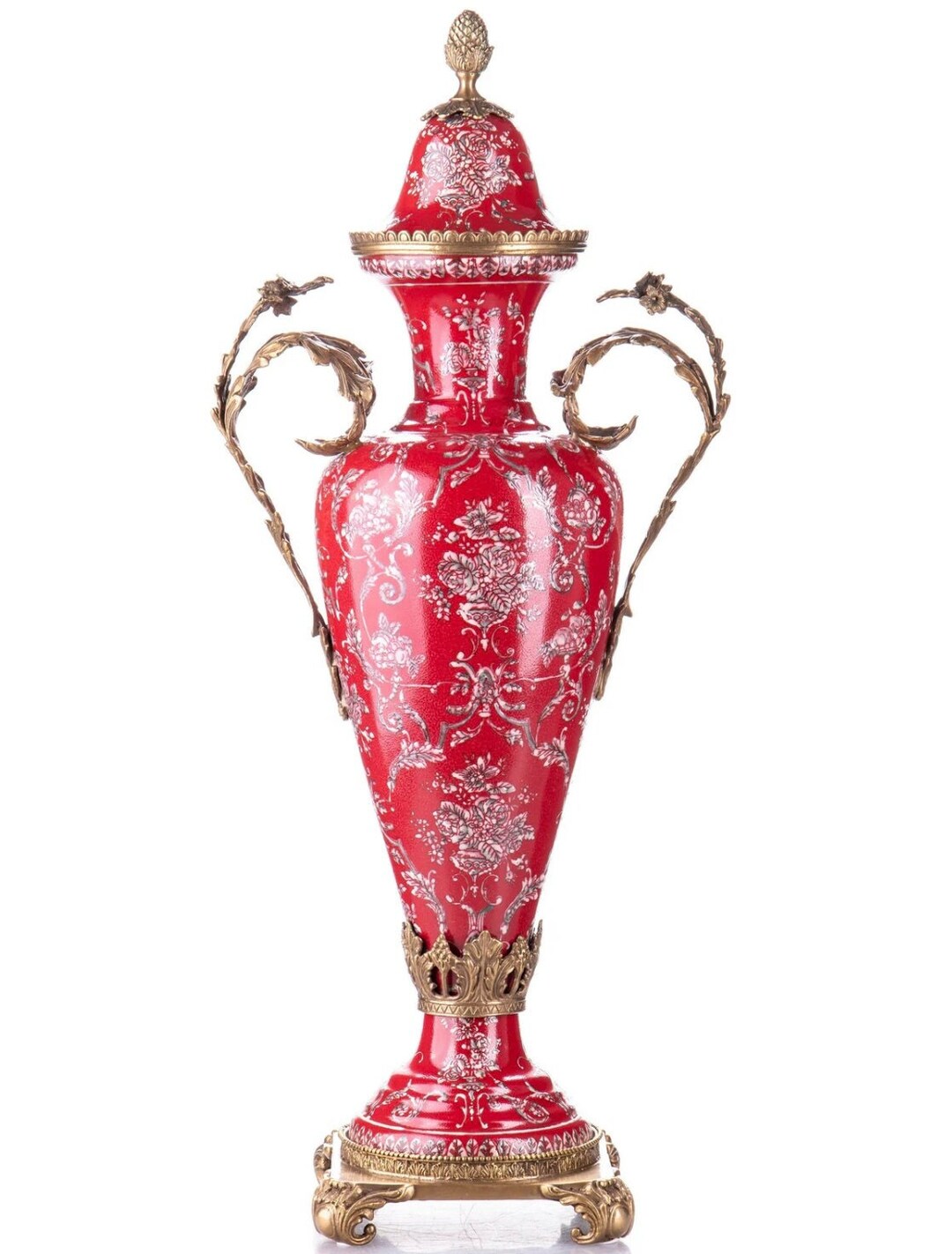 Noble Pomp Vase Porcelain Bronze Amphora Vase Flower Vase Etsy UK