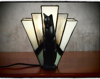 Art Deco Vintage Table Lamp Sculpture Lamp, Deco Home , Gift