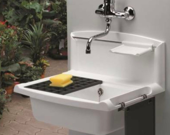 German Vintage Sink, Farmhouse Sink, Wallmounted Sink, White Kitchen