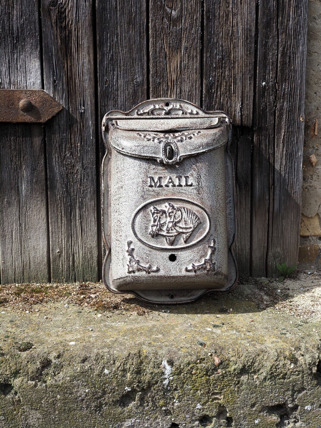 Antique Style Letterbox With Horse Mailbox Vintage Letter Etsy