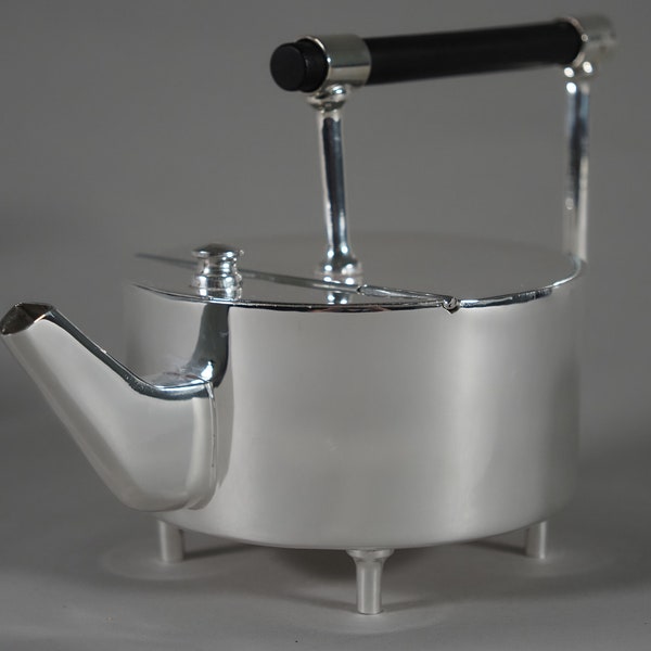 CHRISTOPHER DRESSER (1834-1904) - Silver plated teapot, beautiful design, vintage, gift, decorative object in the kitchen