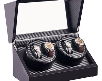 Luxus Premium Uhrenbeweger 4 Watch/Uhren Carbon Watch Winder
