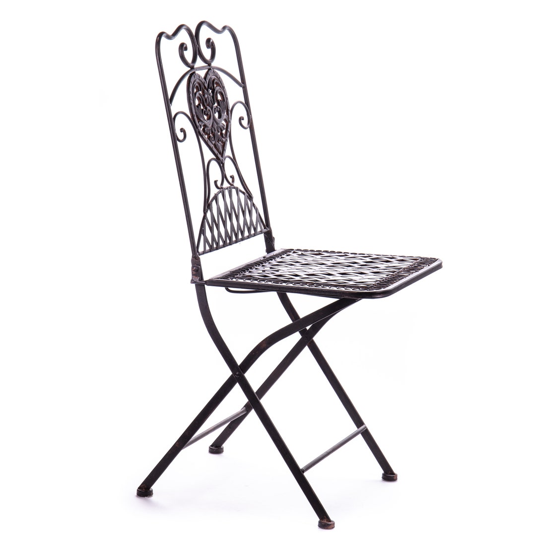 Antique Style Metal Garden Chair Etsy