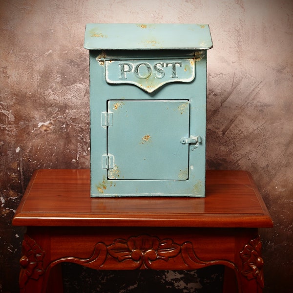 Vintagestyle letterbox, mailbox, vintage letterbox, post box, pillar box and mailbox