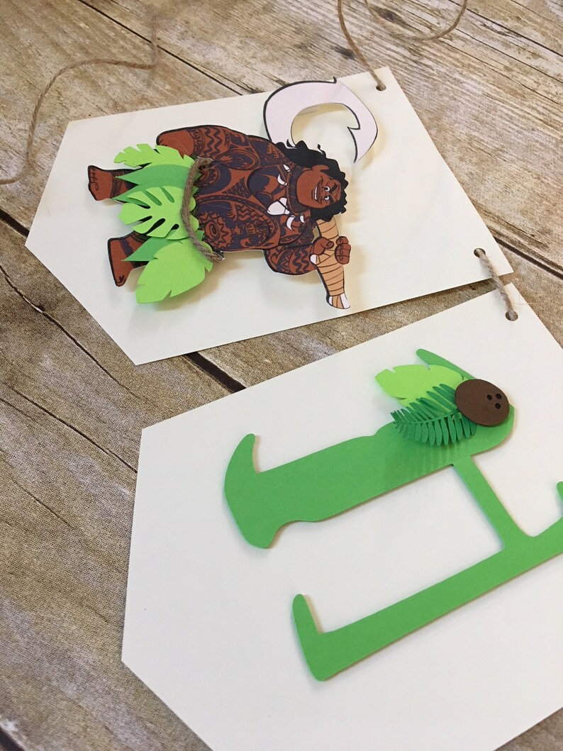 Maui inspired Birthday Banner/maui demi god banner/maui Etsy