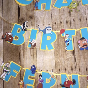 Pixar Birthday Banner/pixar Party/pixar Theme/pixar Decorations/pixar ...