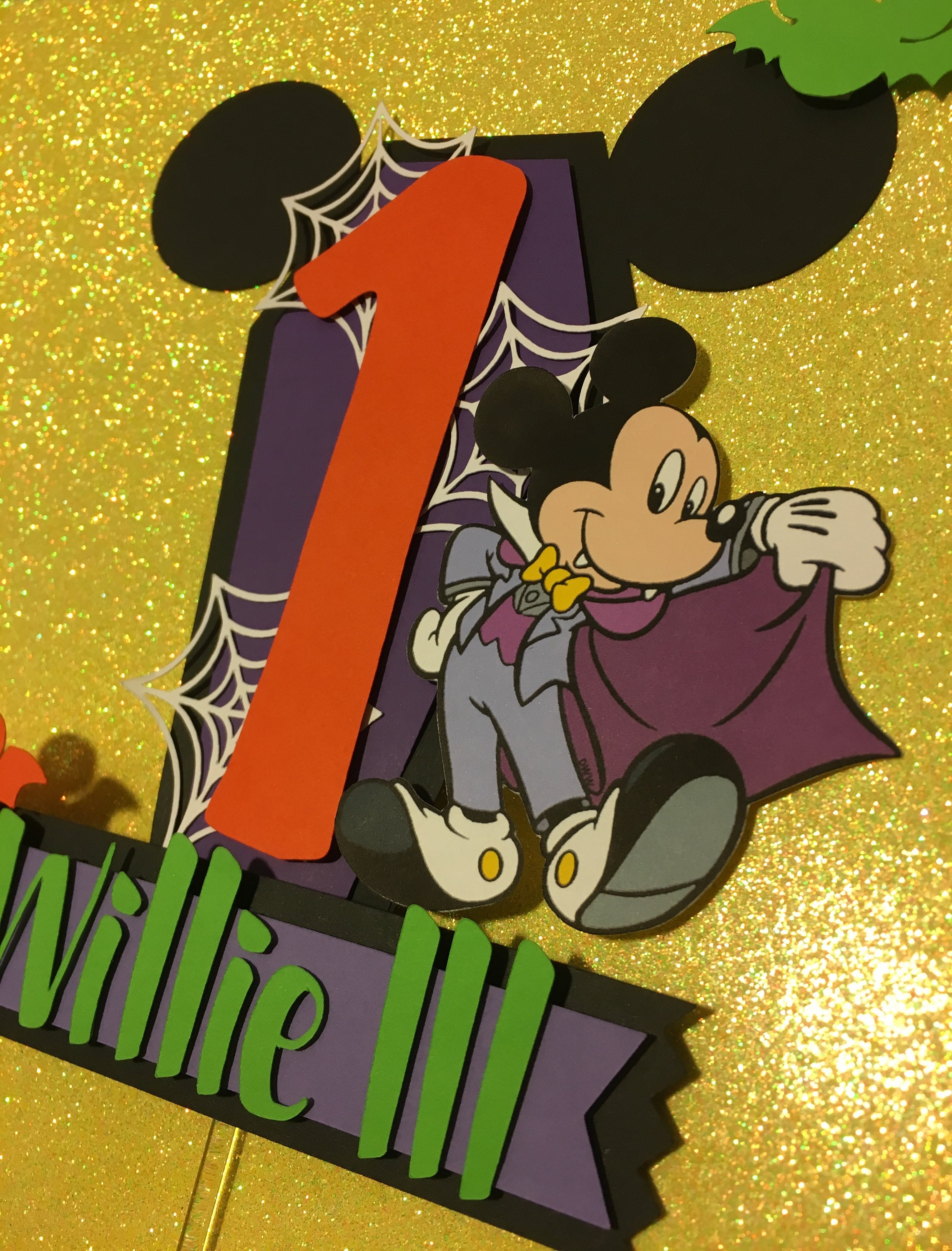 Mickey Inspired Vampire Cake Topper/mickey Vampire Etsy