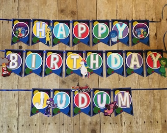 Inside out Birthday banner