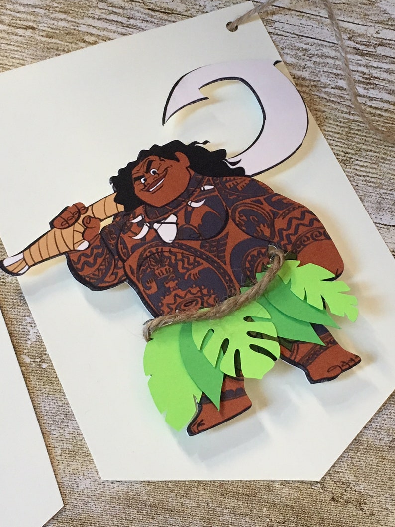 Maui Inspired Birthday Banner/maui Demi God Banner/maui Etsy